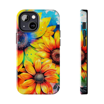 Vibrant Sunflower Splash - iPhone Series Case