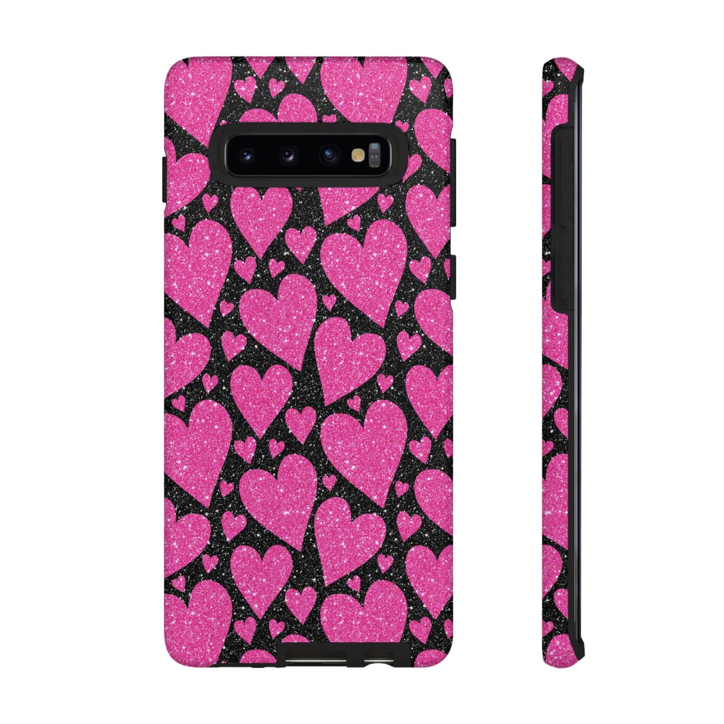 Glitter Hearts Samsung Galaxy Case