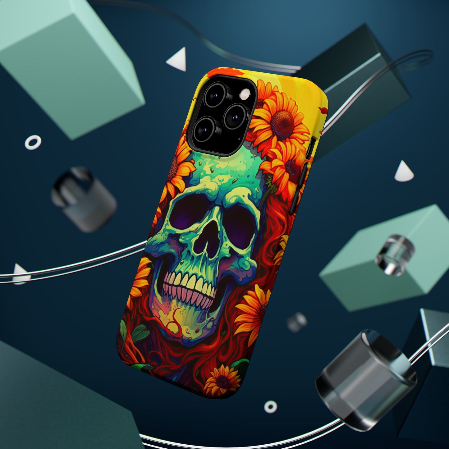 Sun Kissed Skull MagSafe iPhone Case