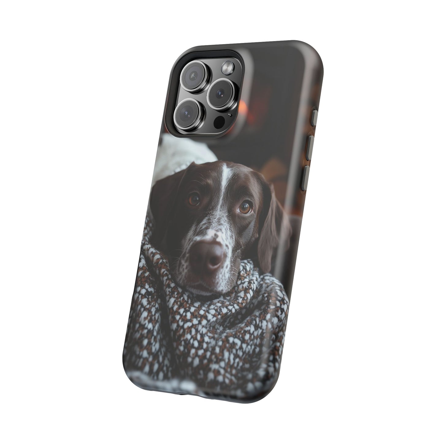 Majestic German Shorthaired Pointer MagSafe iPhone Case – Sunset Prairie Design