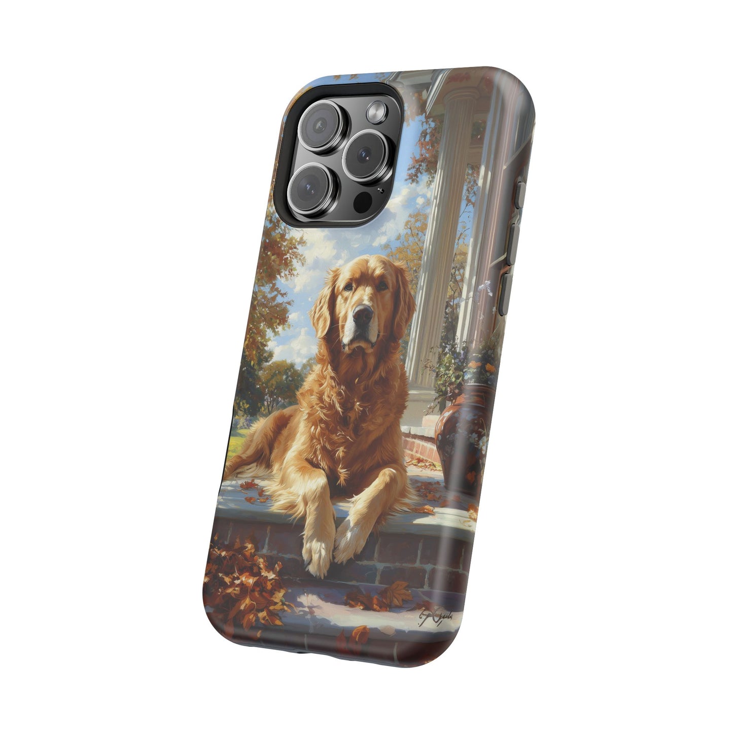 Golden Retriever Autumn Serenity - MagSafe iPhone Series Case