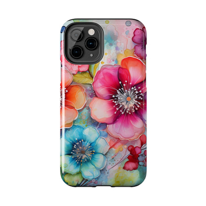 Vibrant Watercolor Floral Garden - iPhone Series Case