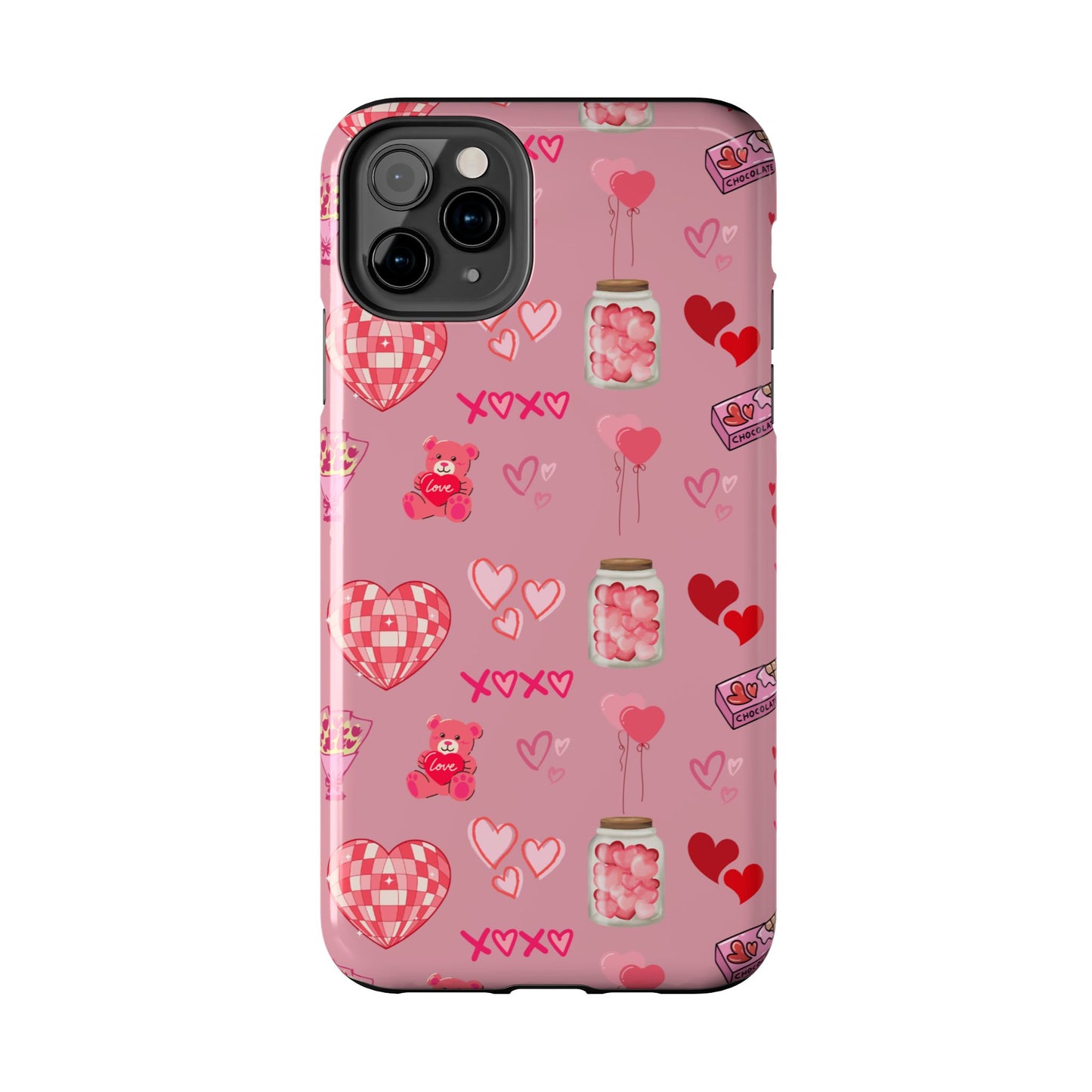 Pink Valentine Love Collage – iPhone Case