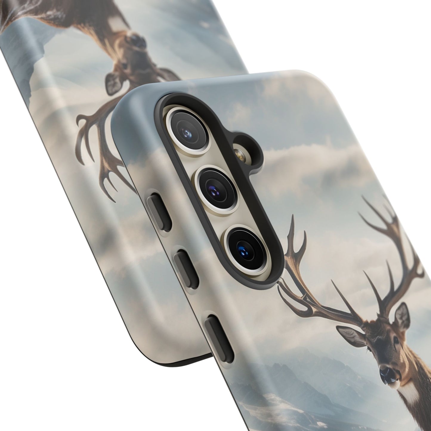 Alpine Majesty: Stag in Snow – Samsung Galaxy Case