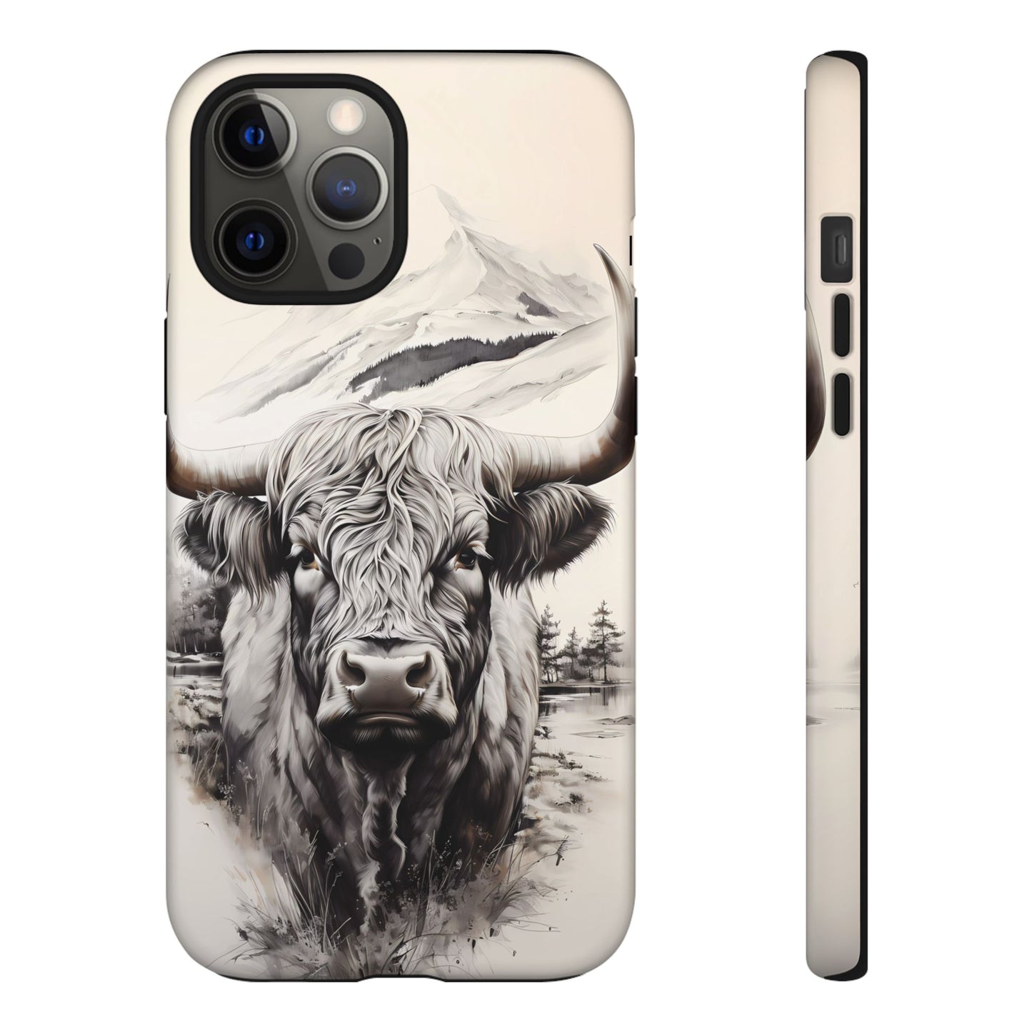 Western Highland Cow Case | Durable Farmhouse Design