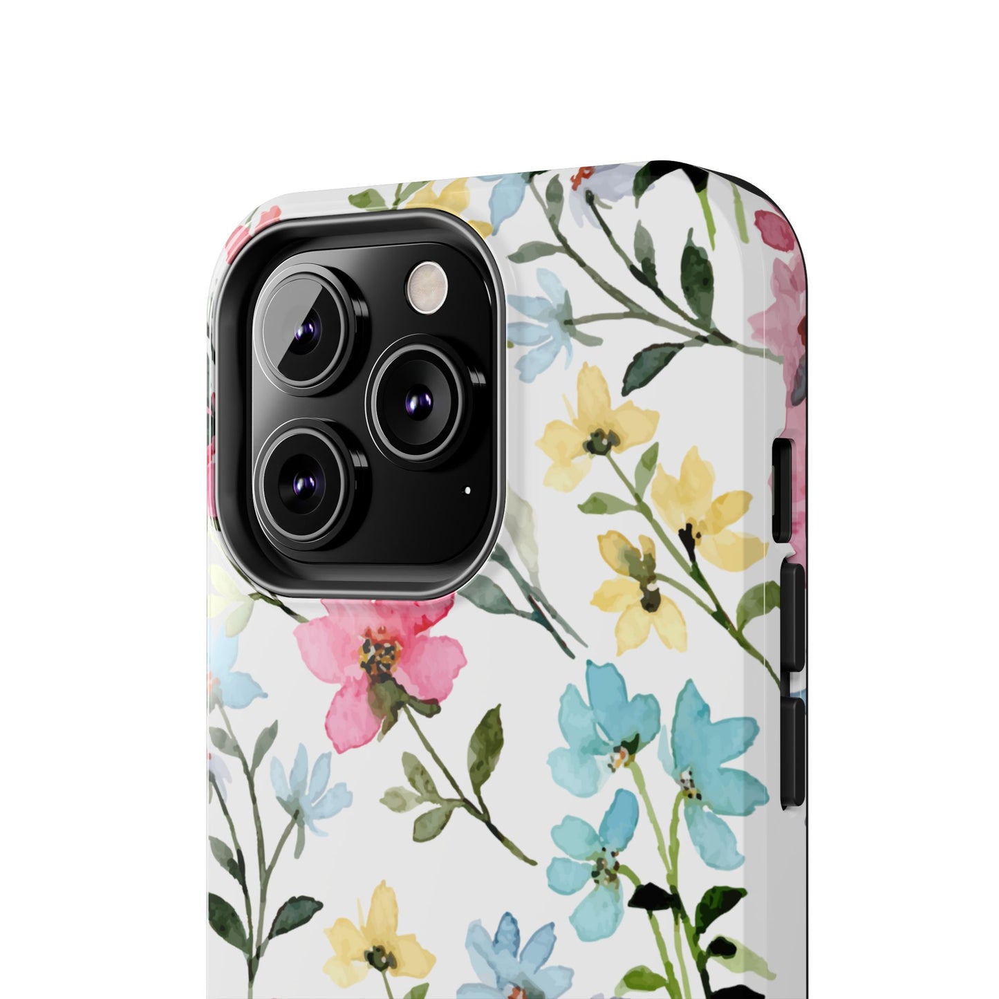 Watercolor Floral Bliss – iPhone Series Case with Pastel Flower Design