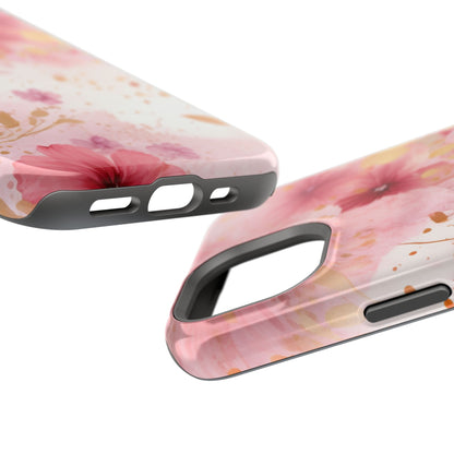 Blush Pink Floral Butterfly - MagSafe iPhone Case