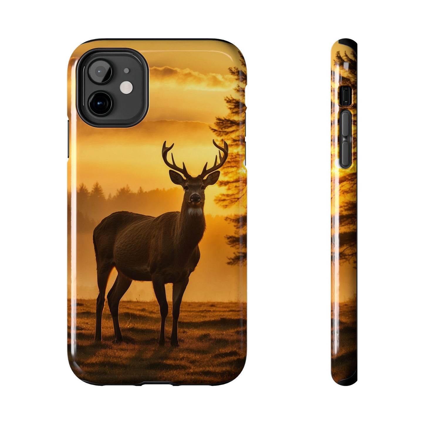 Sunset Majesty: Regal Stag – iPhone Case