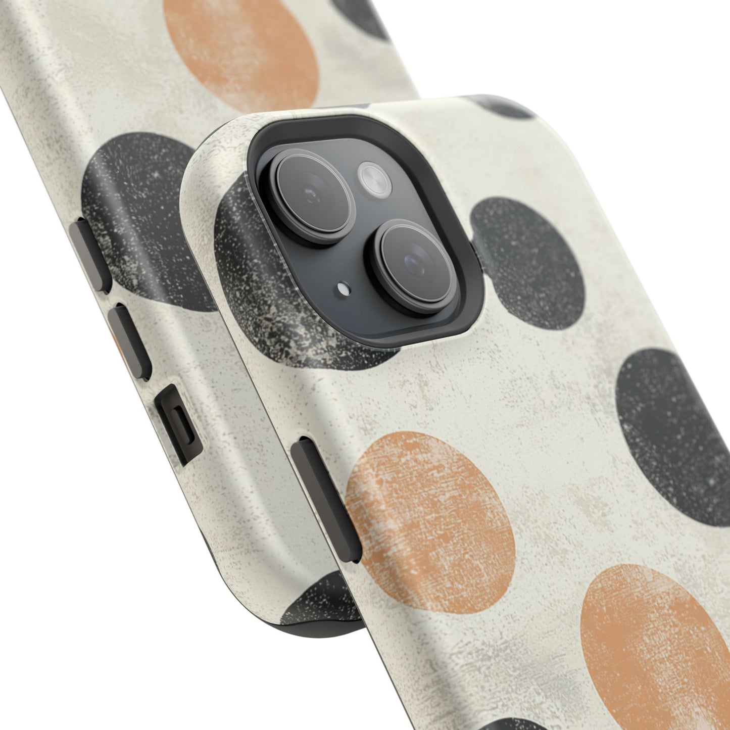 Vintage Polka Dot MagSafe iPhone Case - Retro Abstract Protective Cover