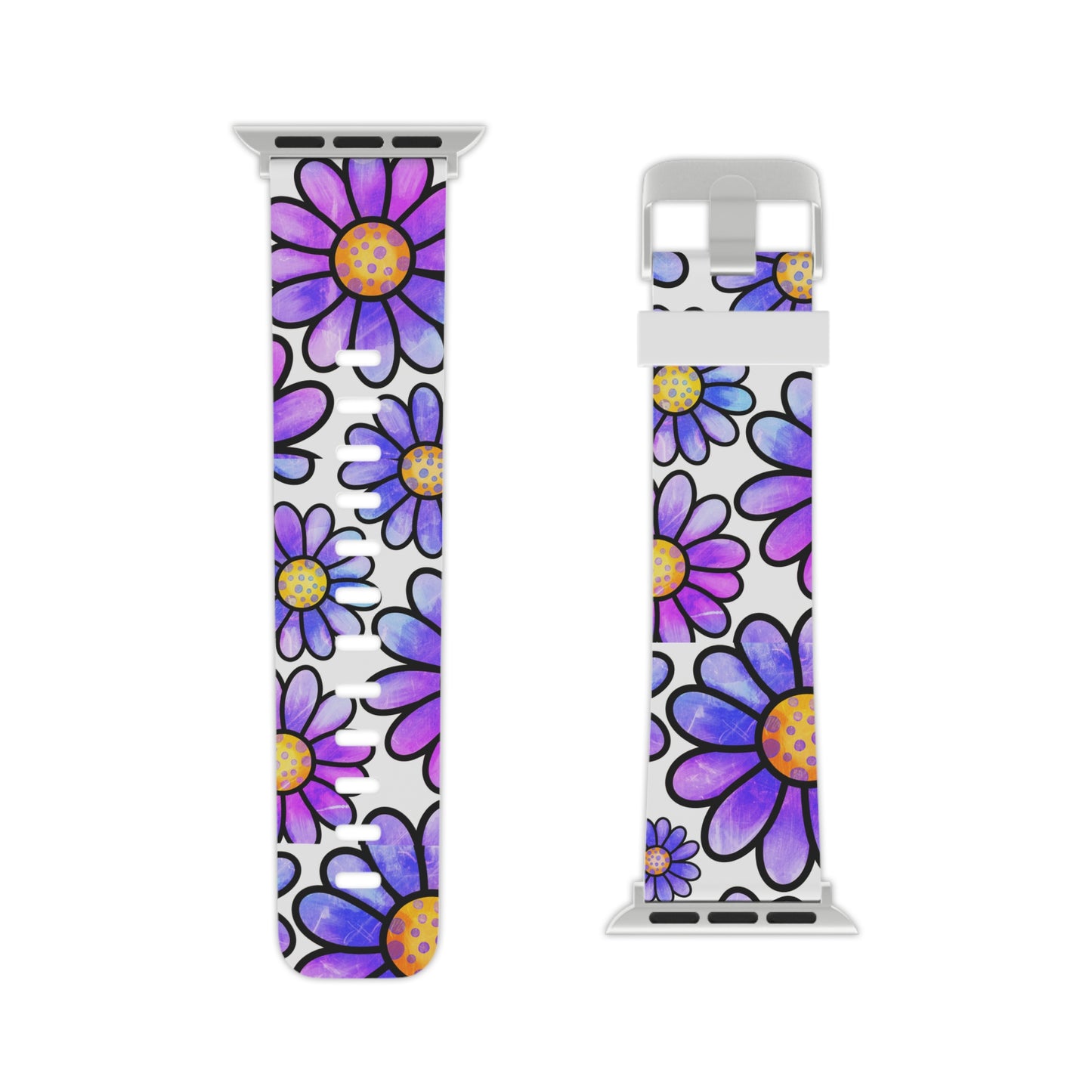 Purple Daisy Delight Apple Watch Band