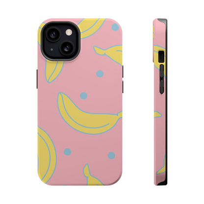 Pink Banana Pop MagSafe iPhone Case – Cute Pastel Design with Fun Retro Vibe