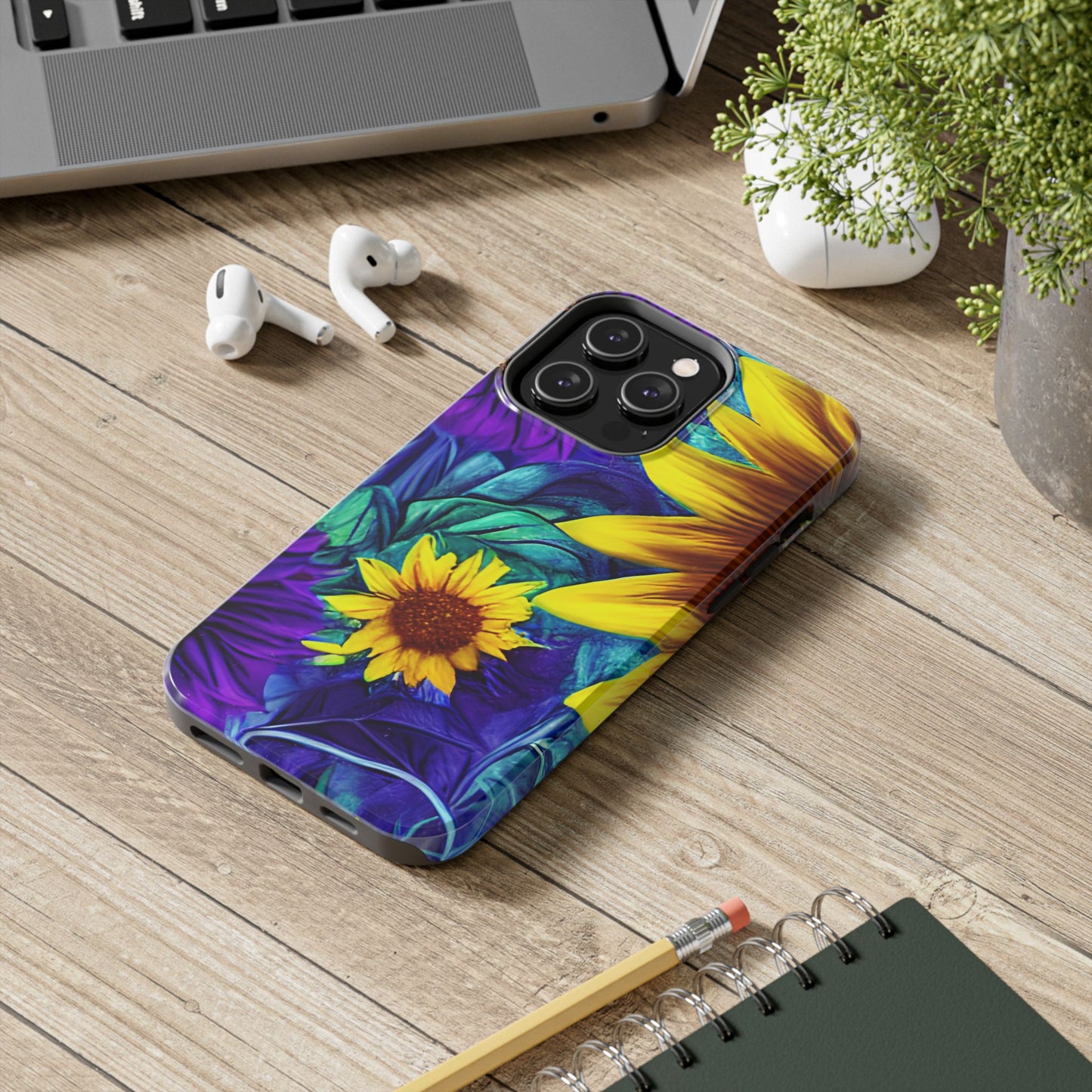 Purple & Gold Sunflower Dream - iPhone Series Case