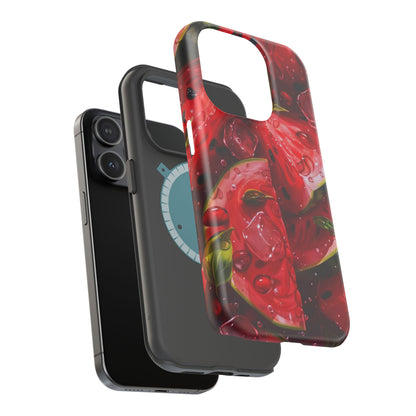 Juicy Watermelon MagSafe iPhone Case – Refreshing Summer Vibes, Dual-Layer Protection