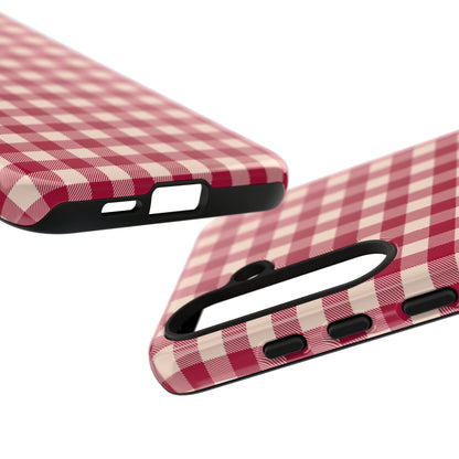 Vintage Red Gingham Check – Samsung Galaxy Case