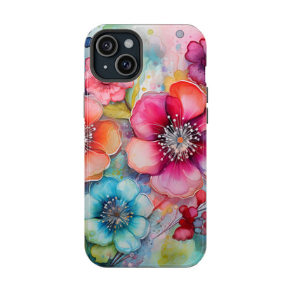 Vibrant Watercolor Floral Garden - MagSafe iPhone Series Case