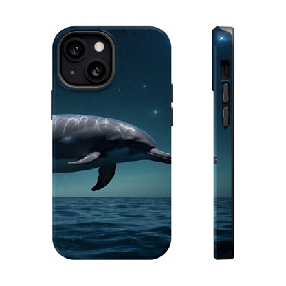 Midnight Ocean Dolphin - MagSafe-Compatible Case