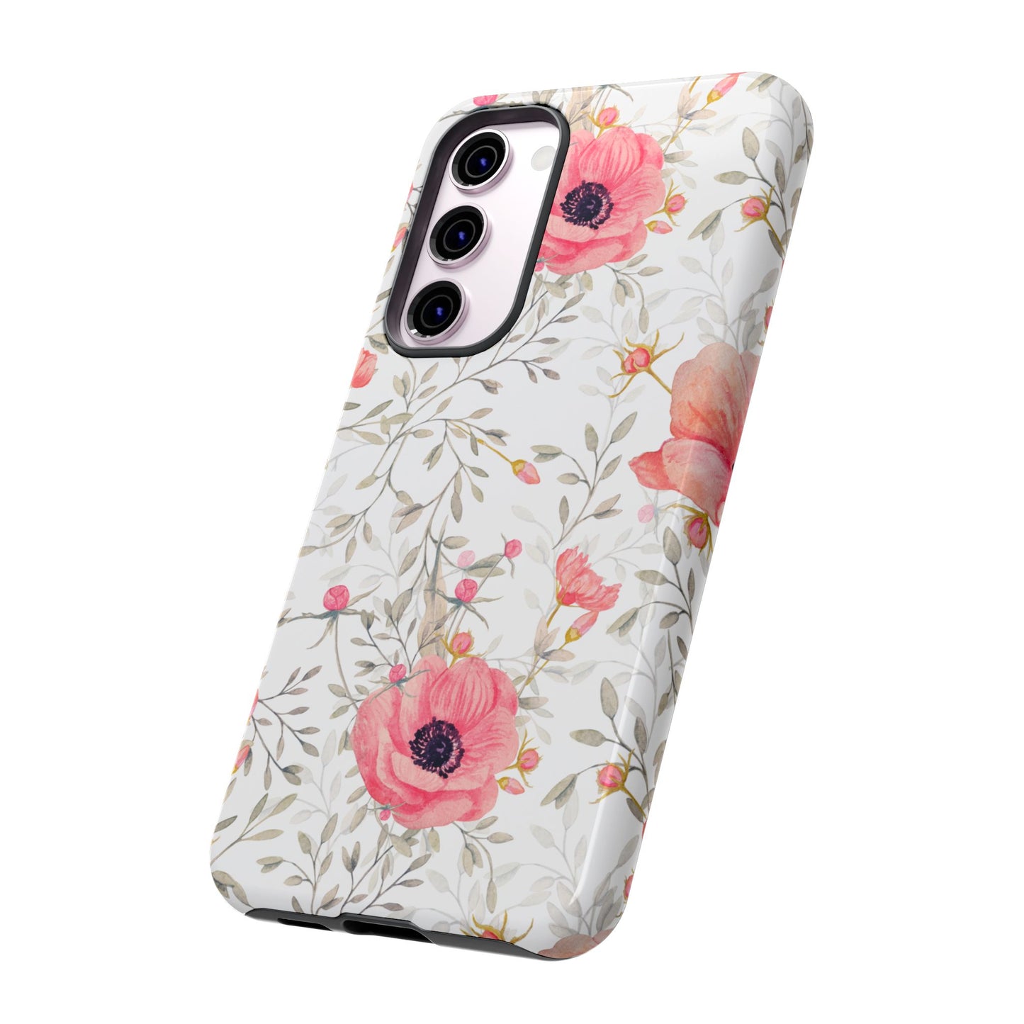 Pink Floral Watercolor Samsung Galaxy Case – Elegant Blossom Design