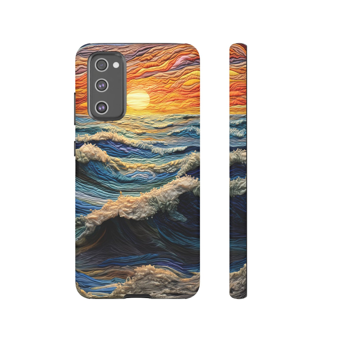 Textured Ocean Sunset Waves – Samsung Galaxy Series Case