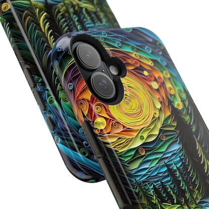 Radiant Forest Sunset MagSafe iPhone Case – Artistic Landscape Design