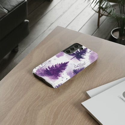 Purple Snowy Forest - Samsung Galaxy Series Case