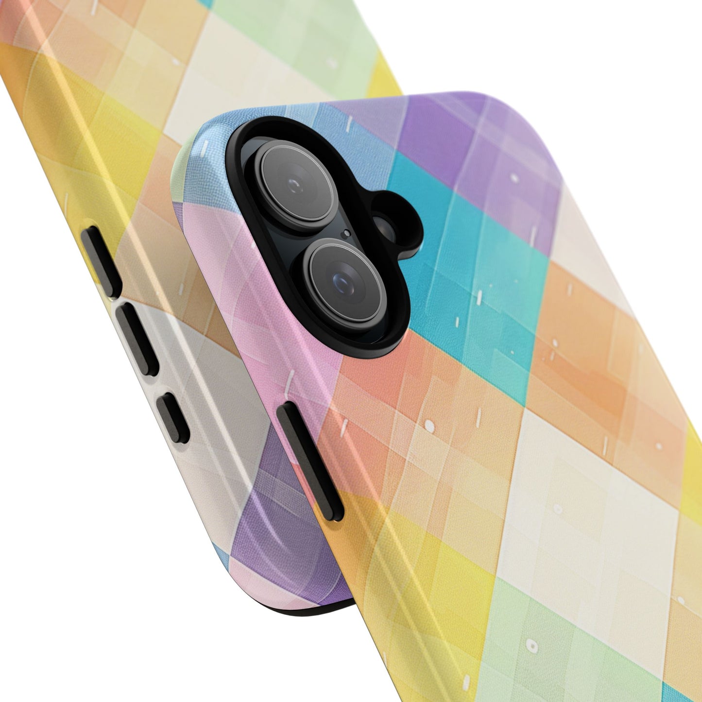 Pastel Plaid Watercolor iPhone Case