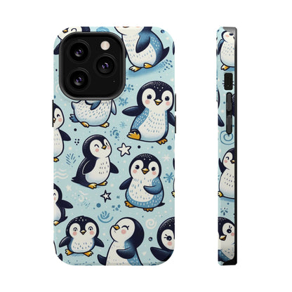 Cute Penguin Parade iPhone Case