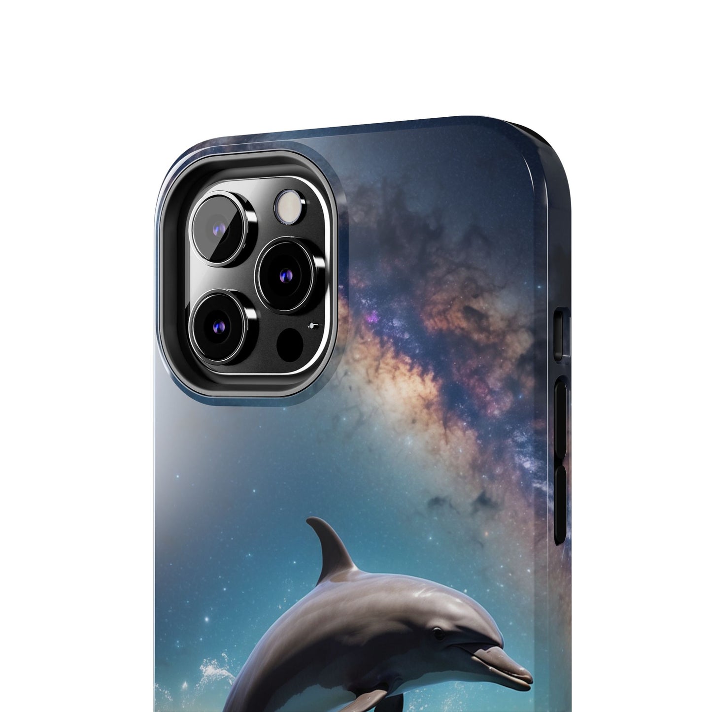 Dolphin Galaxy Splash - iPhone Case