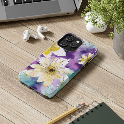 Abstract Floral Watercolor Splash - iPhone Series Case