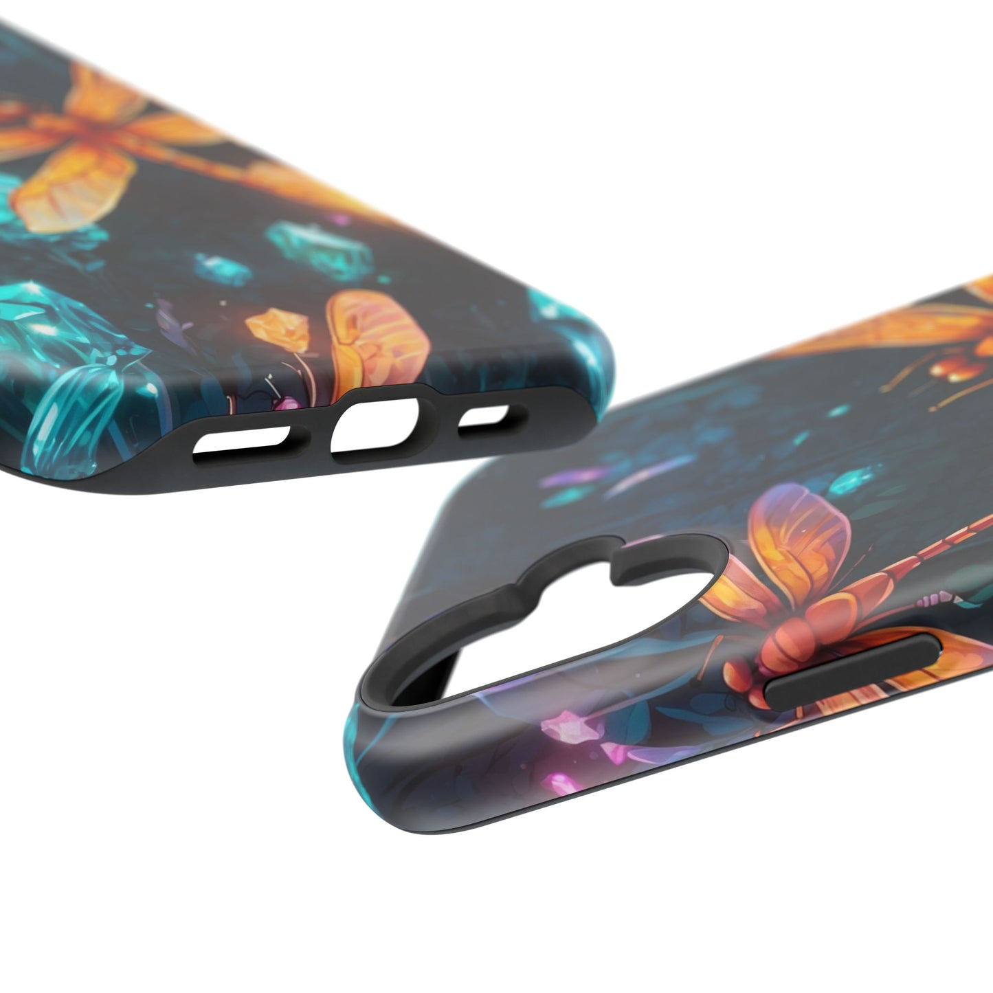 Mystical Dragonflies & Crystals – MagSafe iPhone Series Case