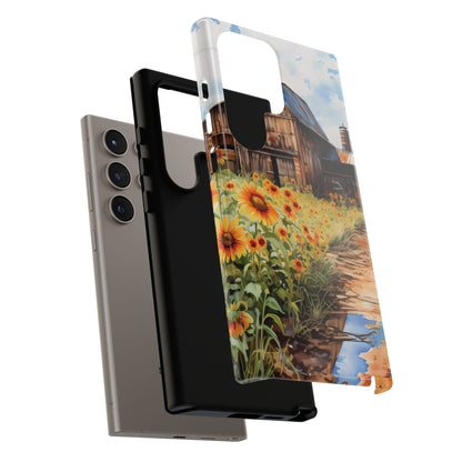 Sunflower iPhone Case  Rustic Farm Style