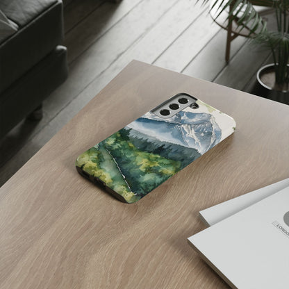 Watercolor Alpine Mountainscape - Samsung Galaxy Case