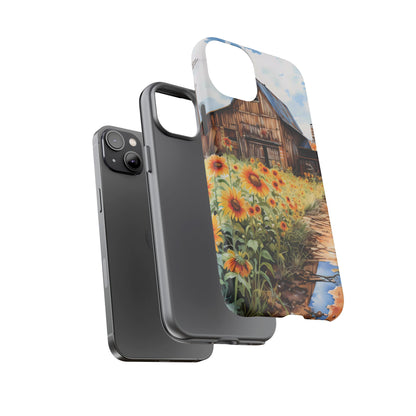 Sunflower iPhone Case  Rustic Farm Style