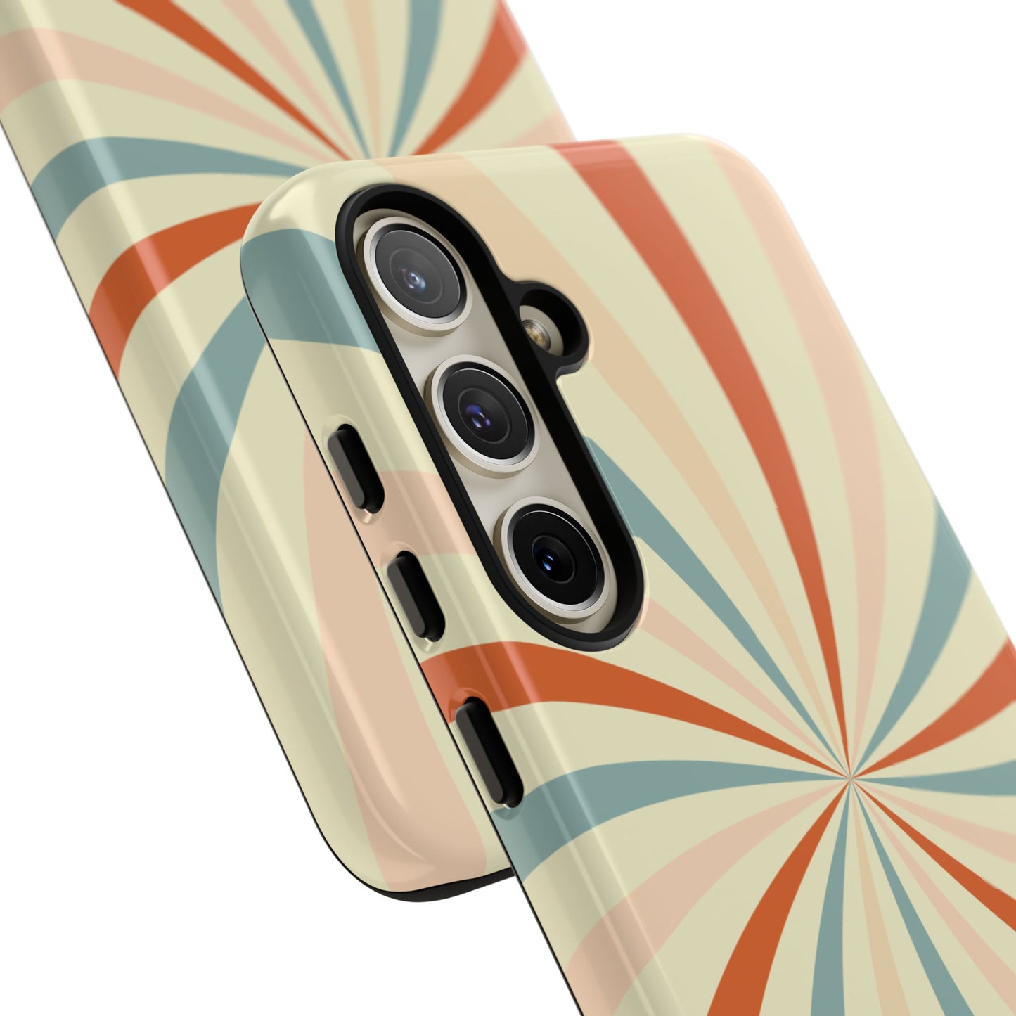 Retro Swirl Samsung Galaxy Case – Durable, Vintage-Inspired Design with Dual-Layer Protection