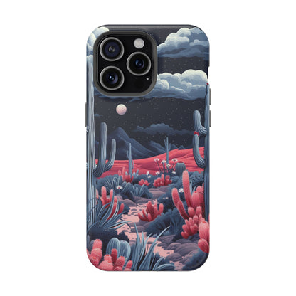 Moonlit Saguaro iPhone Case