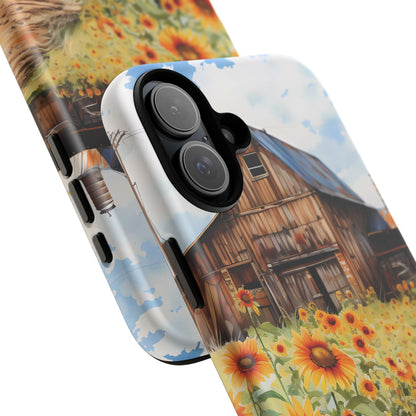 Sunflower iPhone Case  Rustic Farm Style