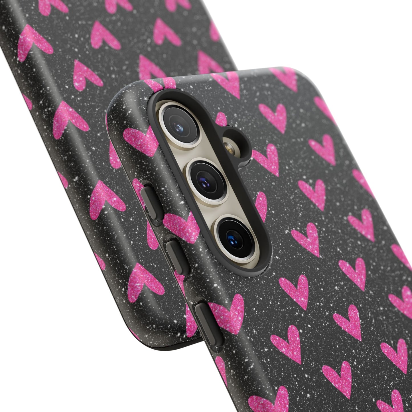 Sparkling Pink Hearts Samsung Galaxy Case