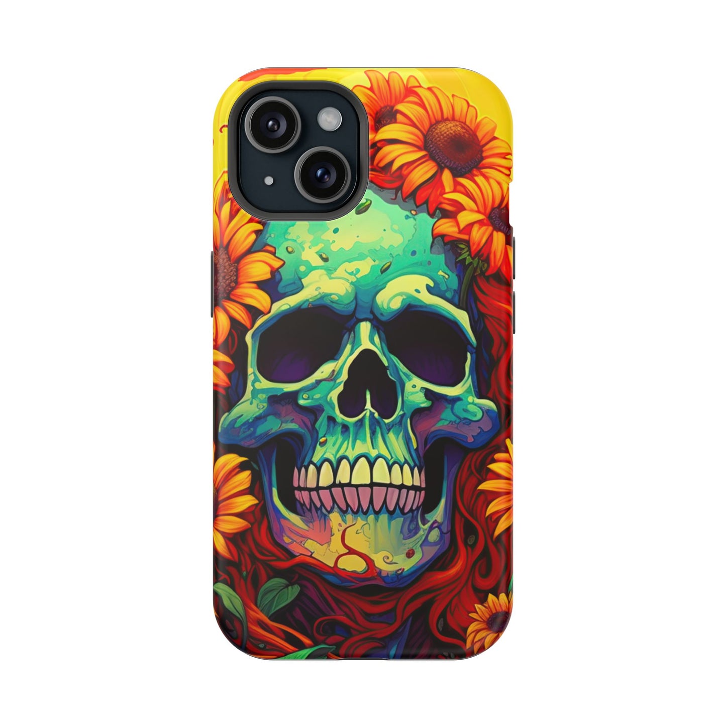 Sun Kissed Skull MagSafe iPhone Case