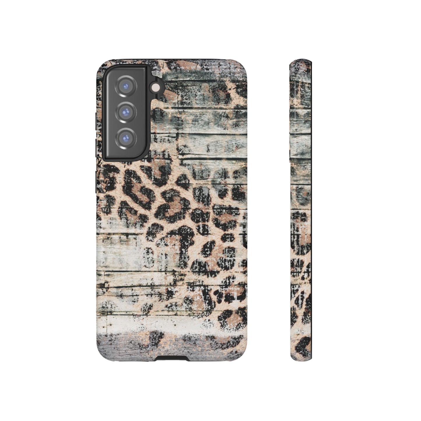 Rustic Leopard Wood Print - iPhone Series Case