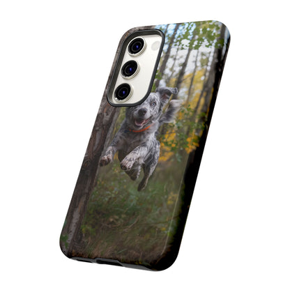 Happy Forest Dog Samsung Galaxy Case – Nature-Inspired Protective Cover