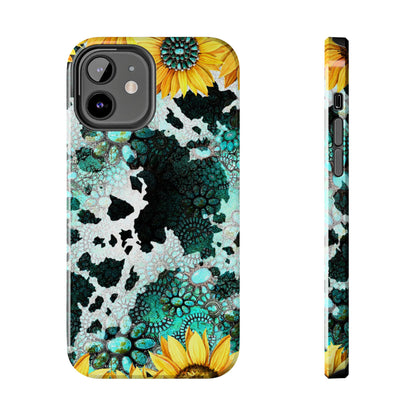 Boho Turquoise Sunflower Lace - iPhone Series Case