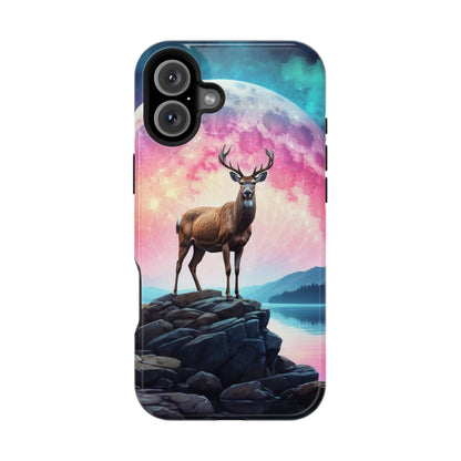 Vibrant Stag in Bloom – MagSafe iPhone Case