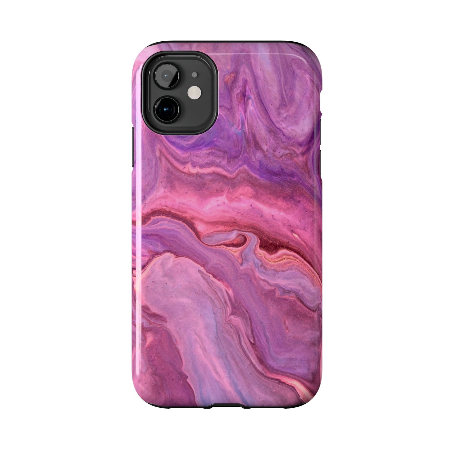 Lavender Dreamscape – iPhone Case with Pink & Purple Marble Swirl