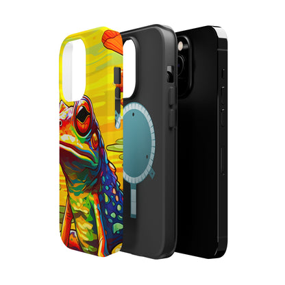 Vibrant Rainbow Frog Design – MagSafe iPhone Case