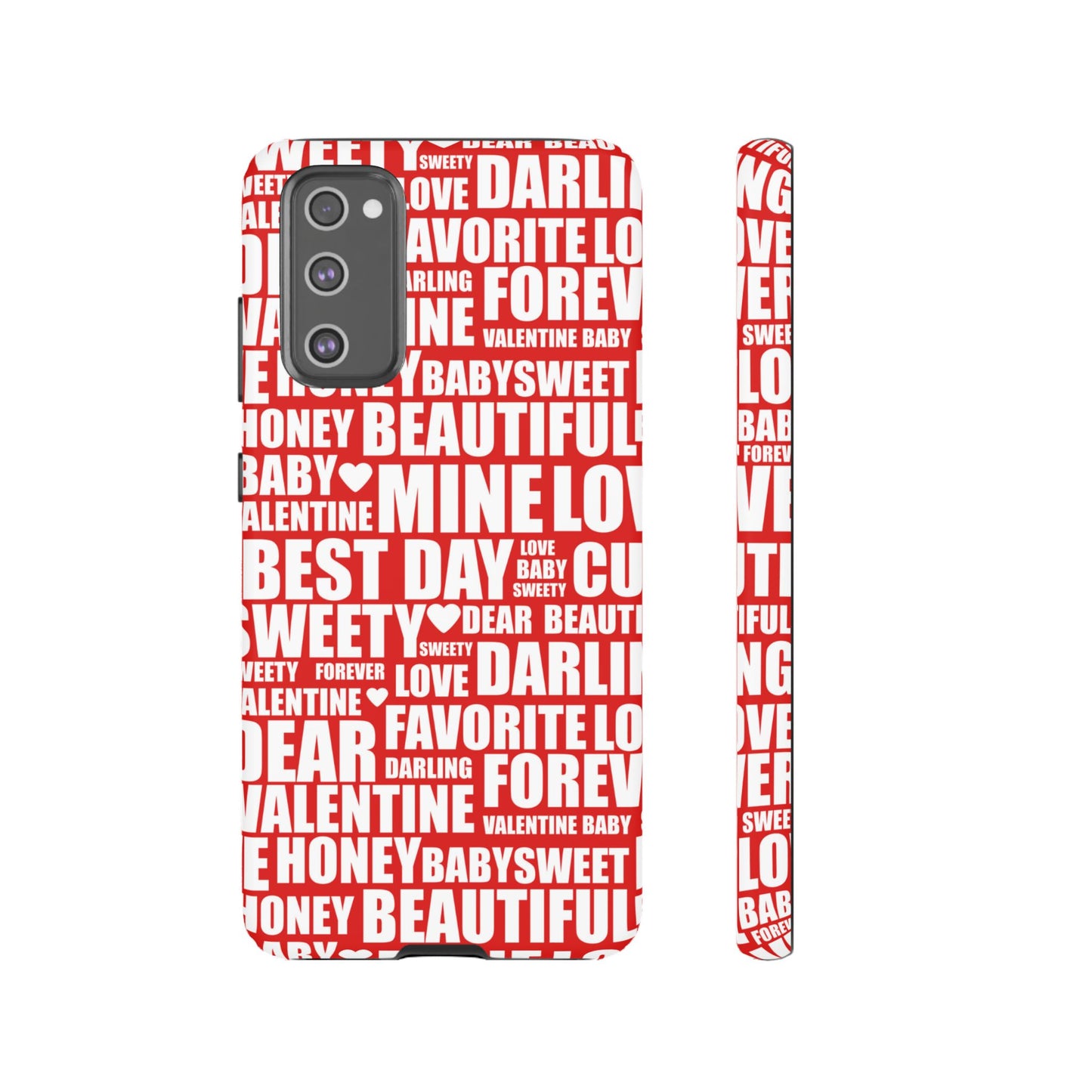 Valentine's Love Typography Samsung Galaxy Case