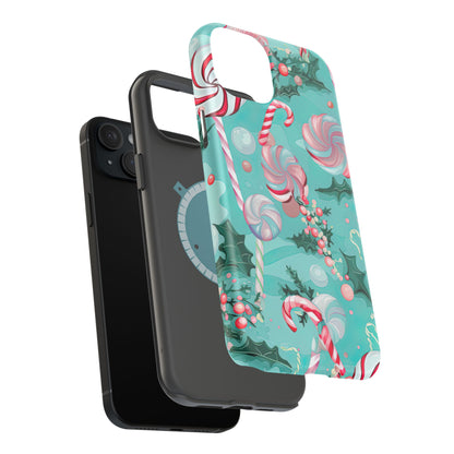 Candy Cane & Peppermint Holiday Delight – MagSafe iPhone Series Case