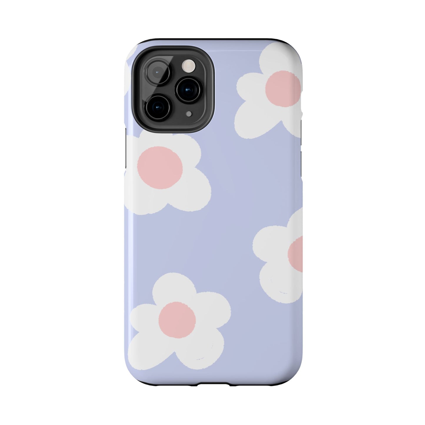 Retro Daisy Pastel Tough iPhone Case – Durable Design with Soft Matte Finish