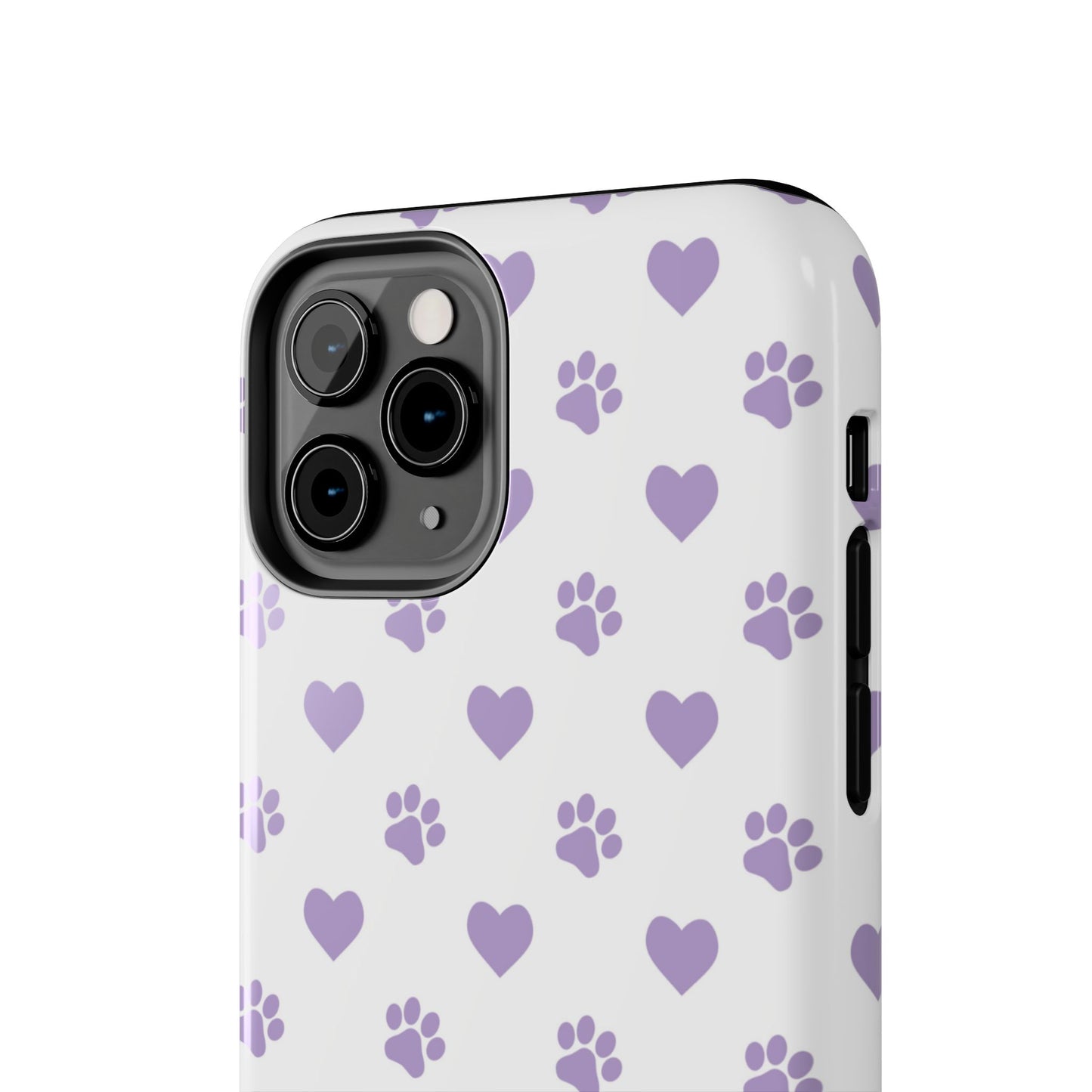 Paw Prints & Hearts – Cute and Durable iPhone Case for Animal Lovers