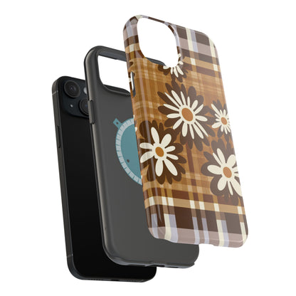 Rustic Bloom Plaid iPhone Case