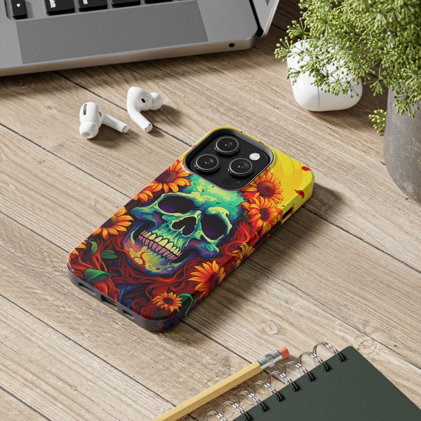 Sun Kissed Skull iPhone Case