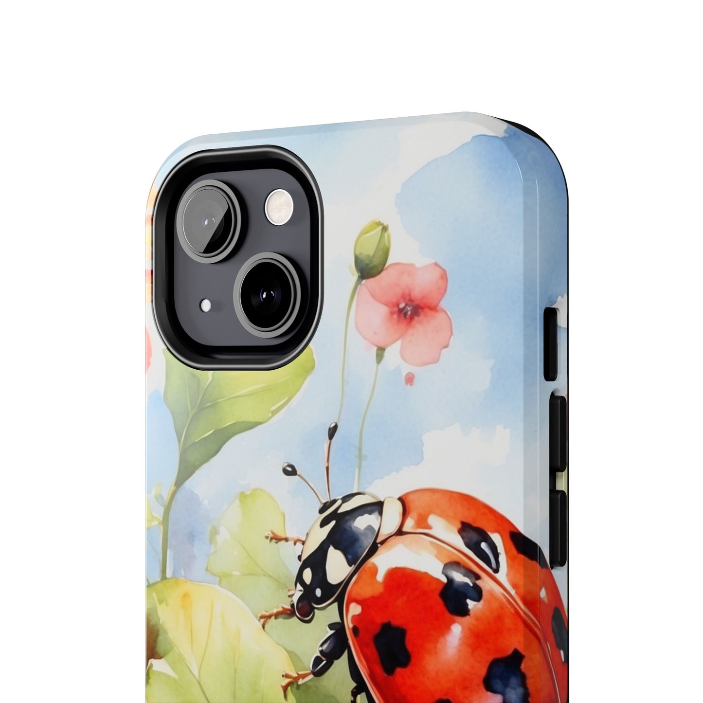 Watercolor Ladybug & Poppy Fields - iPhone Series Case